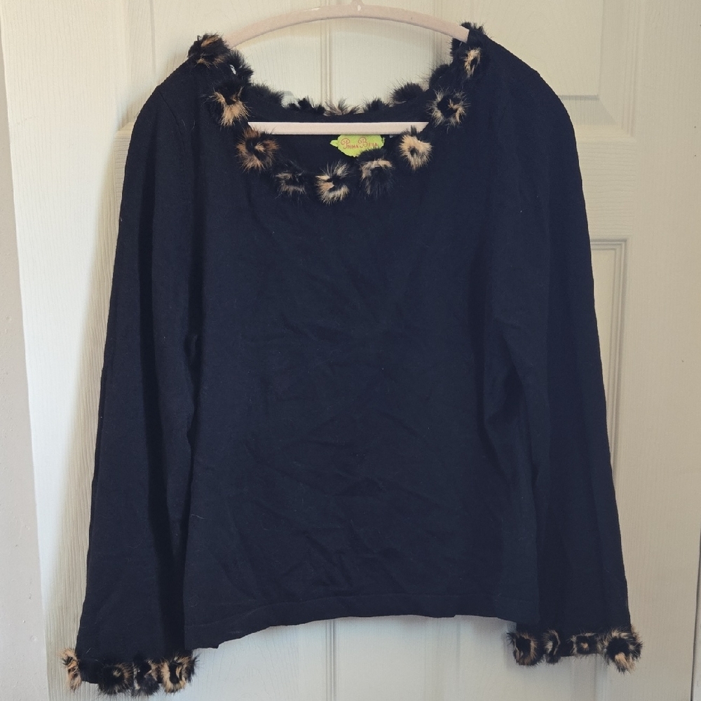 Leopard Print Tuff Accent Sweater